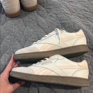 Reebok Cream and pink Casual Sneakers